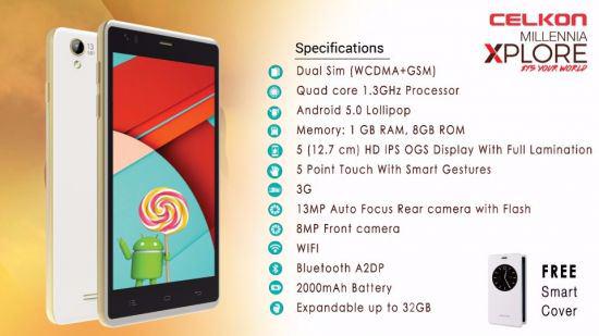 zobodotin's tweet photo. Celkon launched Millennia Xplore with 13 MP rear camera , Android Lollipop at Rs. Rs 6,999 : http://t.co/0YCIgoLdvD http://t.co/vJgfs5nlOm