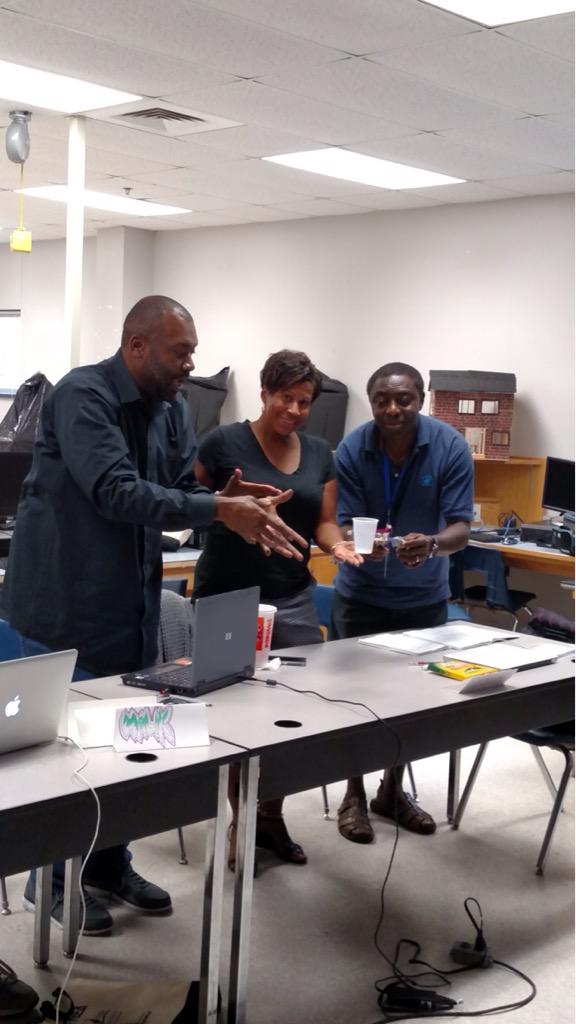 PG_CTE's tweet photo. Week 2 - Technological Design PD.  Teachers design a "handy grabber" to be used at children's hospital. http://t.co/1lvLyvVz5C