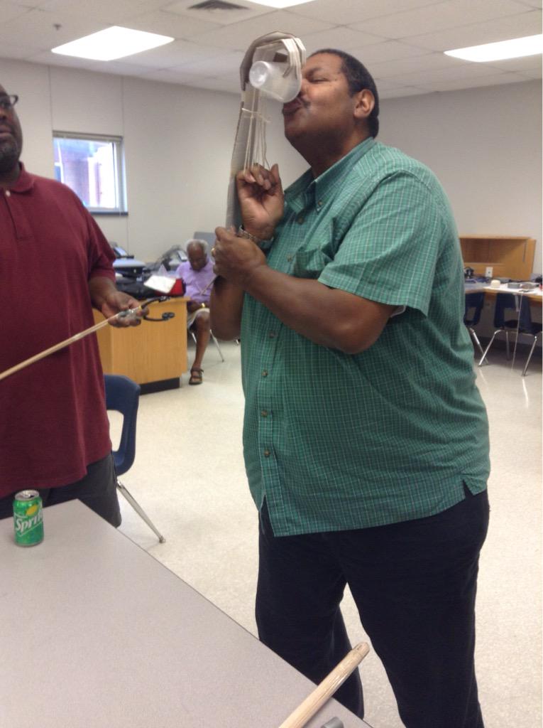 PG_CTE's tweet photo. Week 2 - Technological Design training. Teachers design a "handy grabber" to be used at children's hospital. http://t.co/jYRyXUj7te