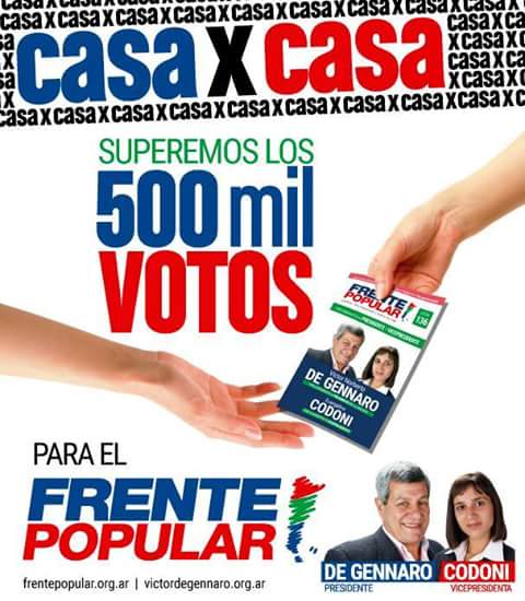 AleGarzonOk's tweet photo. #500VotosxVictorDeGennaro #V2015 http://t.co/6nKPqQapw1