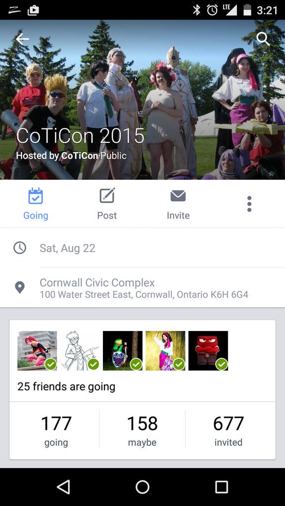 CoTiCon's tweet photo. Holy everyone! 177 say they're going! If this many show up we'll be well over our attendance from 2014! #CoTiCon2015 http://t.co/hiX8CCHcV1