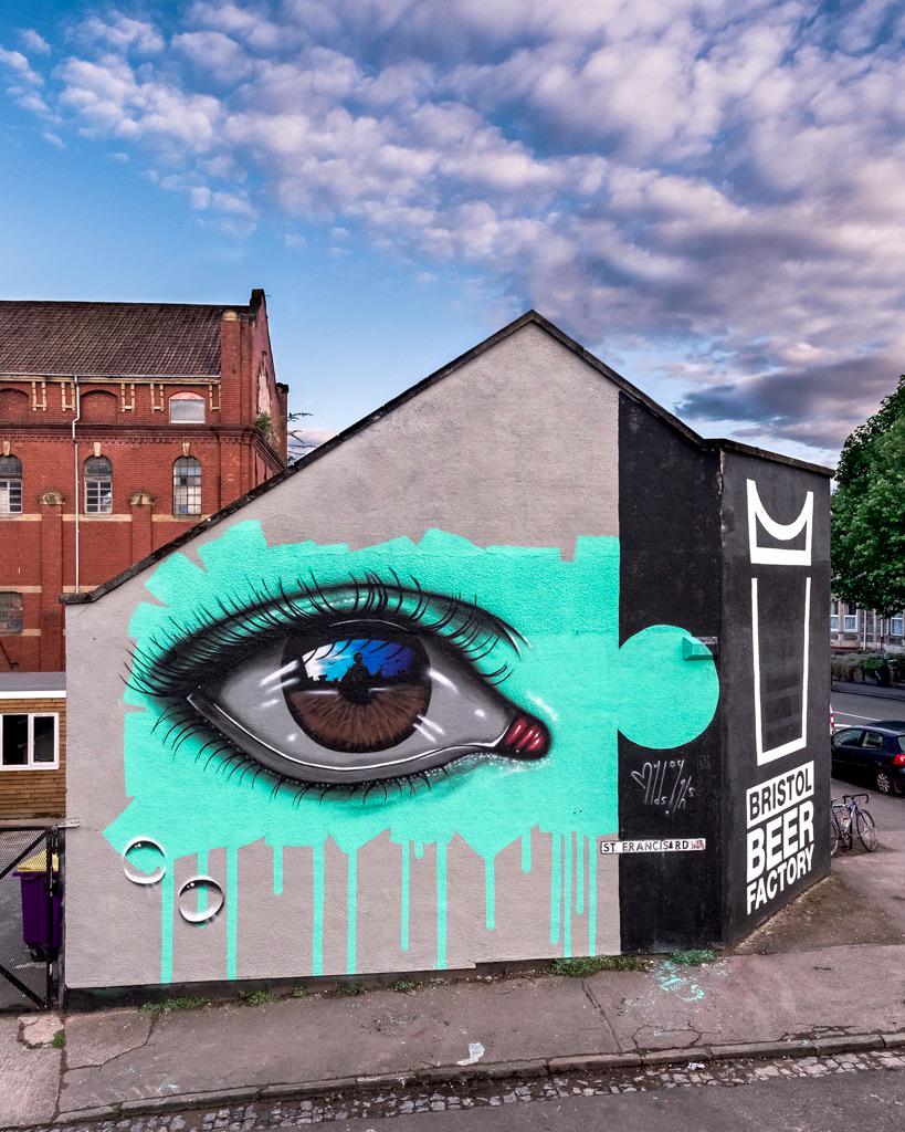 streetartnews's tweet photo. MyDogSighs creates a new mural for Upfest in Bristol, UK #streetart http://t.co/yhW7pPXp08 http://t.co/5eNwBMhXr5