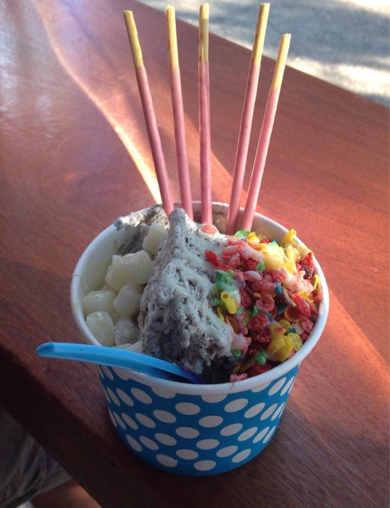 AnotherFoodAdventure (@jstanthrfoodadv) on Twitter photo Mmmm, roasted black sesame! <a href="/SnowdaysNYC/">Snowdays</a> #blacksesame #pocky #fruitypebbles #mochi #condensedmilk #NYC Mmmm, roasted black sesame! <a href="/SnowdaysNYC/">Snowdays</a> #blacksesame #pocky #fruitypebbles #mochi #condensedmilk #NYC