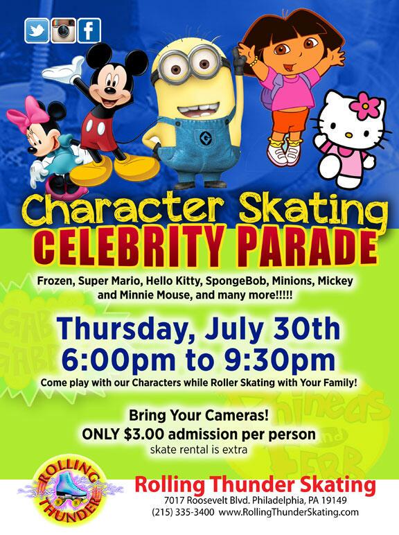 RTskating's tweet photo. @FOX29philly @MetroPhilly @SEPTA Bring the children for a fun filled night!! Celebrity Parade! http://t.co/FsfvF5pai7