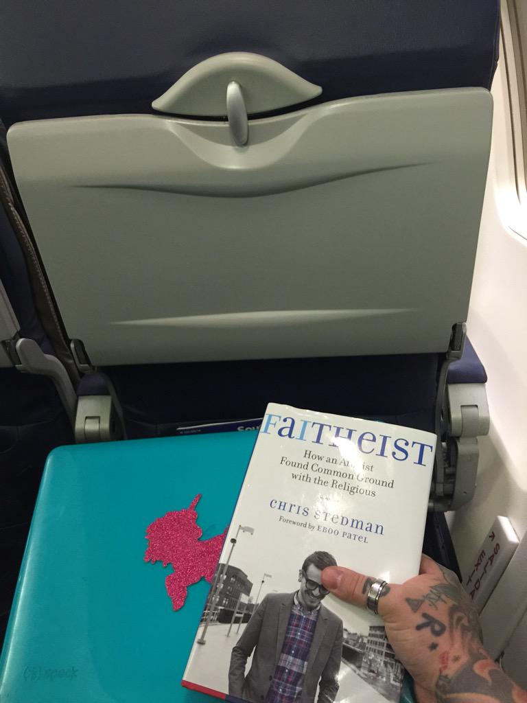 Heading to <a href="/MCCchurch/">Metropolitan Community Churches</a> offices and reading <a href="/faitheistbook/">Faitheist</a>! Let's go, <a href="/SouthwestAir/">Southwest Airlines</a>!!!!