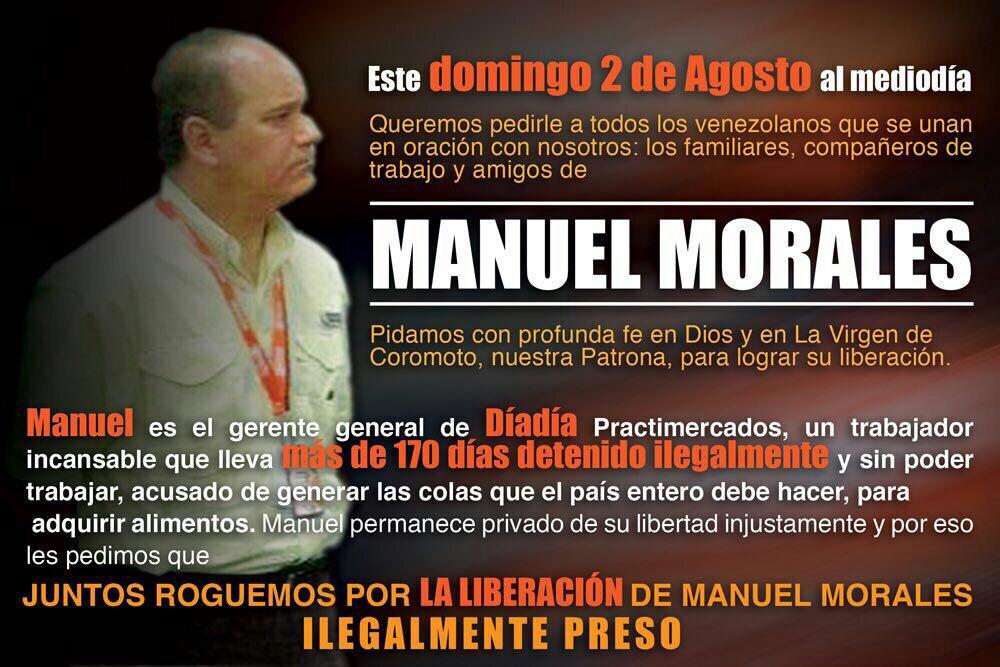 DanMatheusH's tweet photo. Acompáñanos este domingo a las 6pm en la Iglesia Caridad del Cobre para rogar por la liberación de @manuelmoraleso http://t.co/IW5YAF17jV