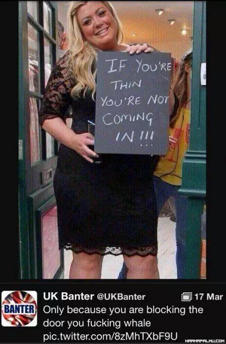 lesorrynotsorry's tweet photo. BRUH he called her a whale 😂😂 http://t.co/JoSZTCGAzl