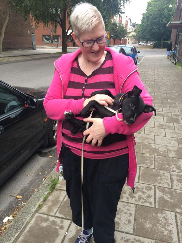 SweJED's tweet photo. I got myself a cute little puppy @planetjedward hope it will #LeaveAMark or pawprint in my life http://t.co/TnTXixkPIu