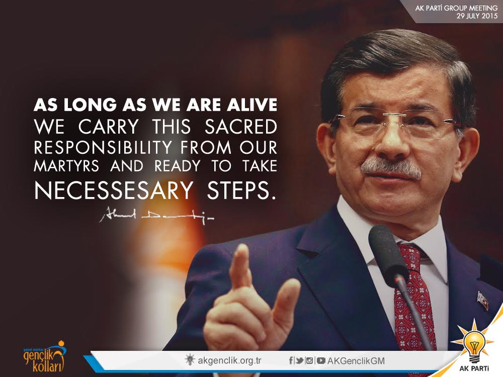 As long as we are alive we carry this sacred responsibility from our martyrs and ready to take necessesary steps.