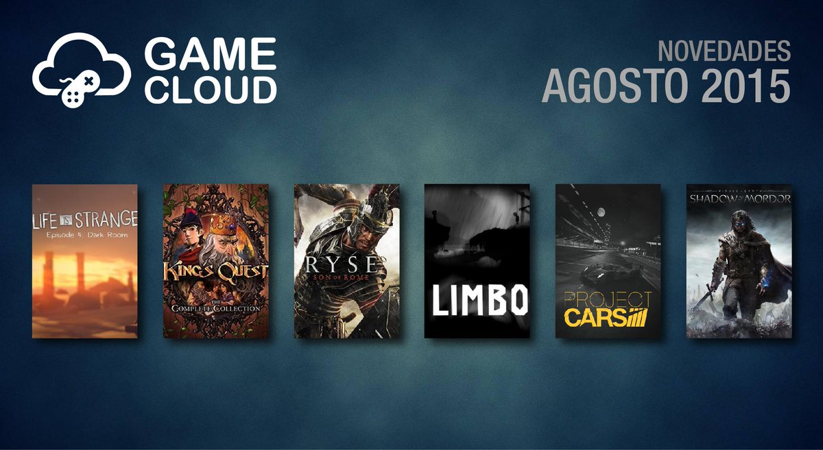 gamecloudsite's tweet image. Novedades de agosto!