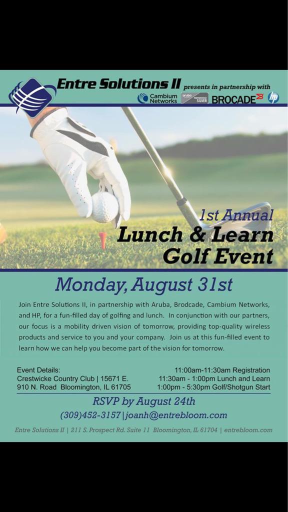Join us on August for some food and a round of golf!