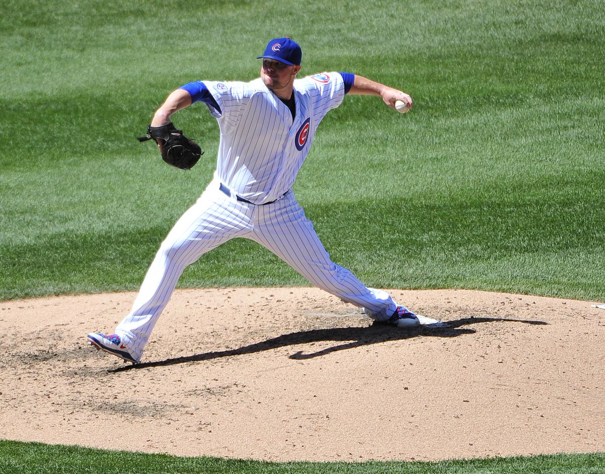 SportsCenter's tweet photo. Jon Lester fans 14 as Chicago beats Colorado, 3-2. Lester's strikeouts are most by Cubs pitcher since 2004. http://t.co/xPVe2NmiaA