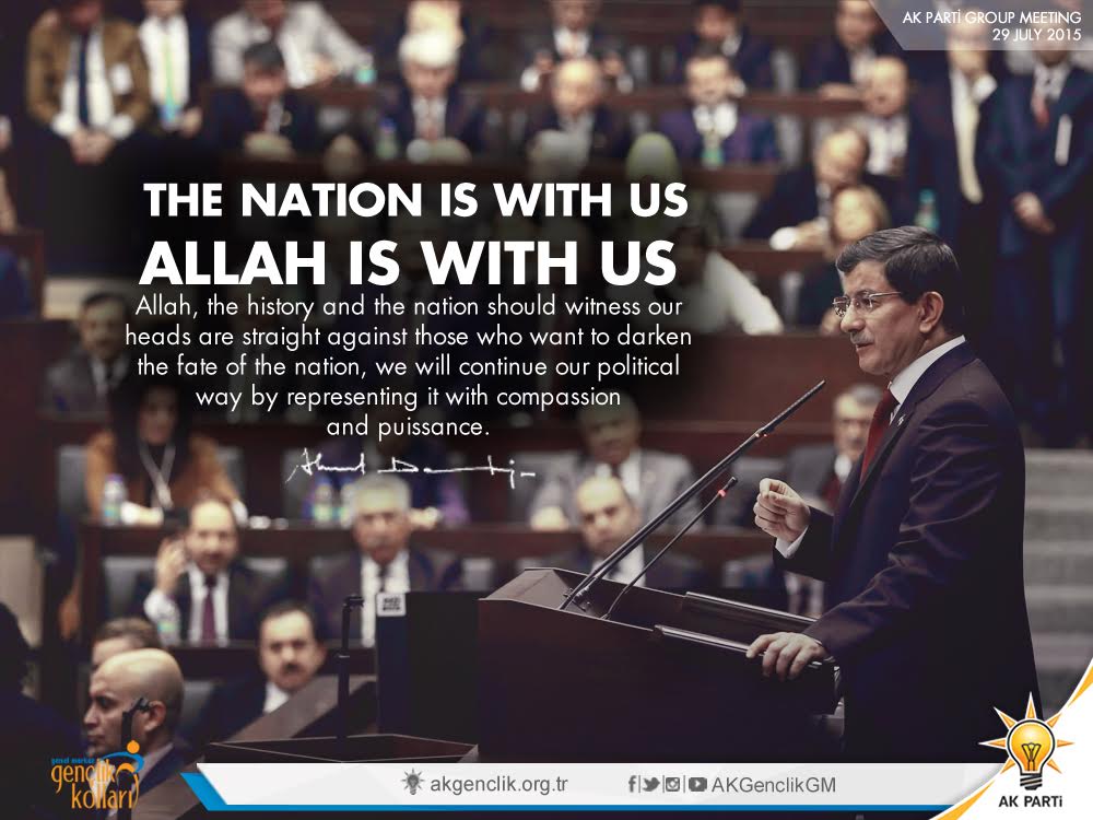 The nation is with us , Allah is with us !