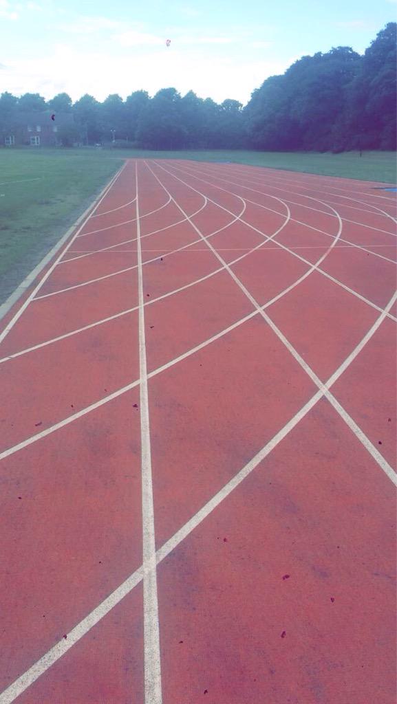 Heptathletes's tweet photo. Even half a track feels like home http://t.co/VXvWaJbZyp