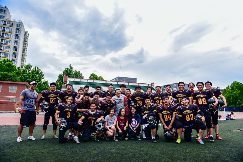 OliveBallFilm's tweet photo. China #football training one year later.  We are stronger than ever!  #OliveBallFilm #China #NFLTrainingCamp #HookEm http://t.co/yXfcts0KcX
