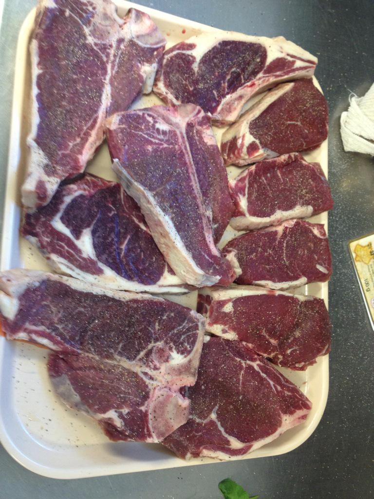 All the steaks you need at our on farm store! This is for dinner tonight! #grassfedbeef #bryleefarm
