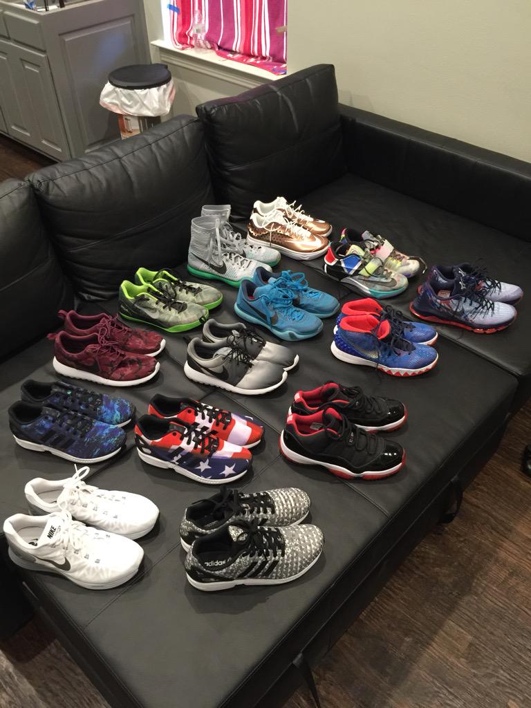 DillonPaschall's tweet photo. The collection is getting bigger! @kicksonfire @KicksInTheBag @nicekicks @kicks http://t.co/ztFWyyJnnl