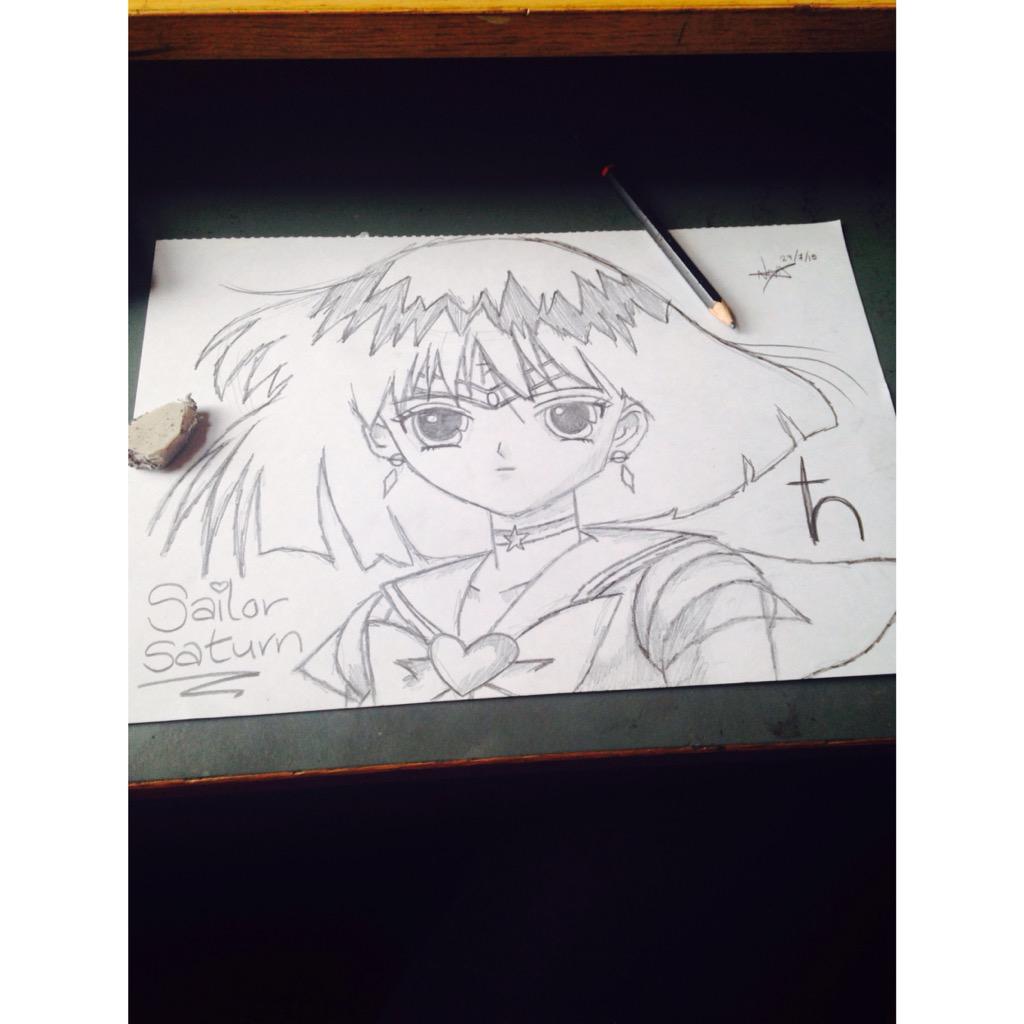 _svpernova's tweet photo. I DREW SAILOR SATURN http://t.co/4WJaN8QYyZ