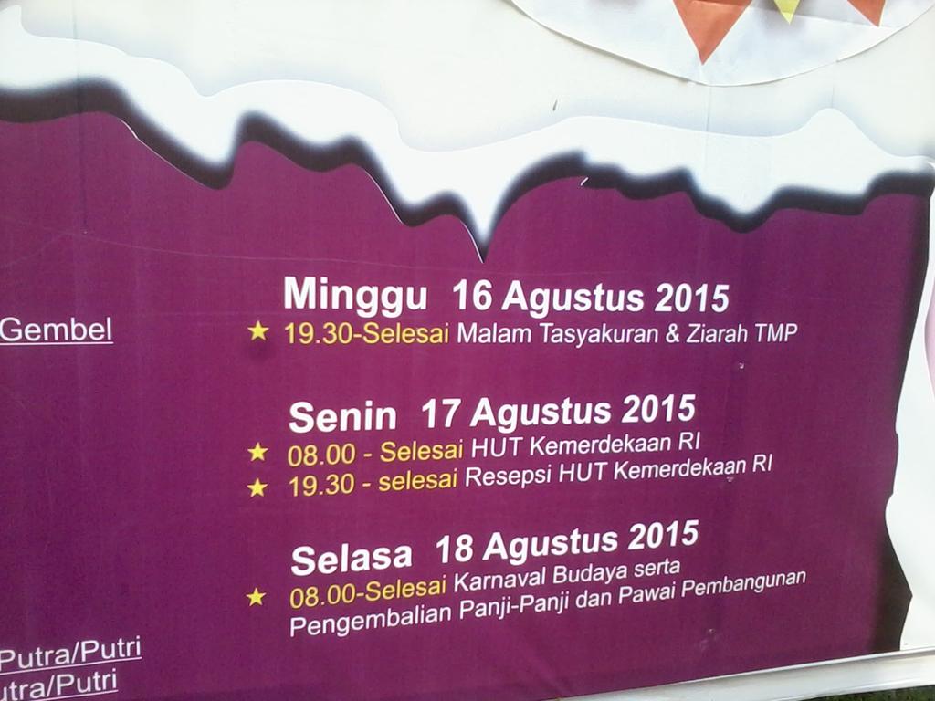diengwonosobo's tweet photo. Jadwal #HUT190WSB @wonosobo http://t.co/khiRCJG4lf