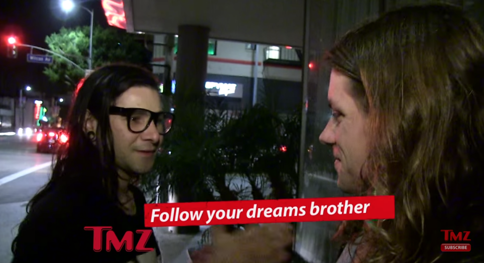beatport's tweet photo. Add life coach to @Skrillex's already impressive resume.... http://t.co/a4eUvo8Pir http://t.co/yRwWXEc6ry
