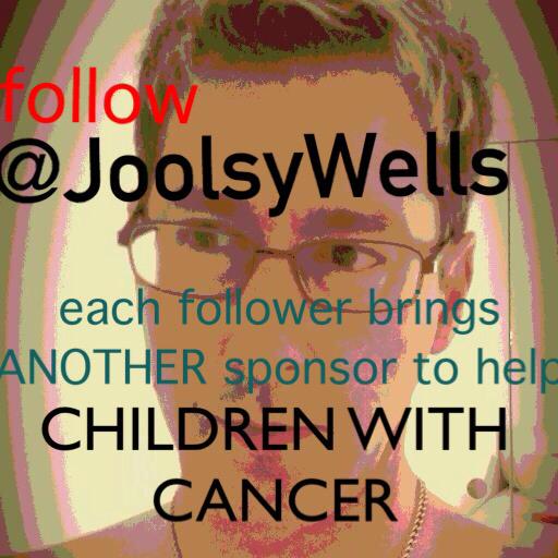 KidsWith_Cancer's tweet photo. @CwC_UK please RT and follow @JoolsyWells every follower is more money to help you #donation #sponsorship #follow http://t.co/HEPbgdtPpN