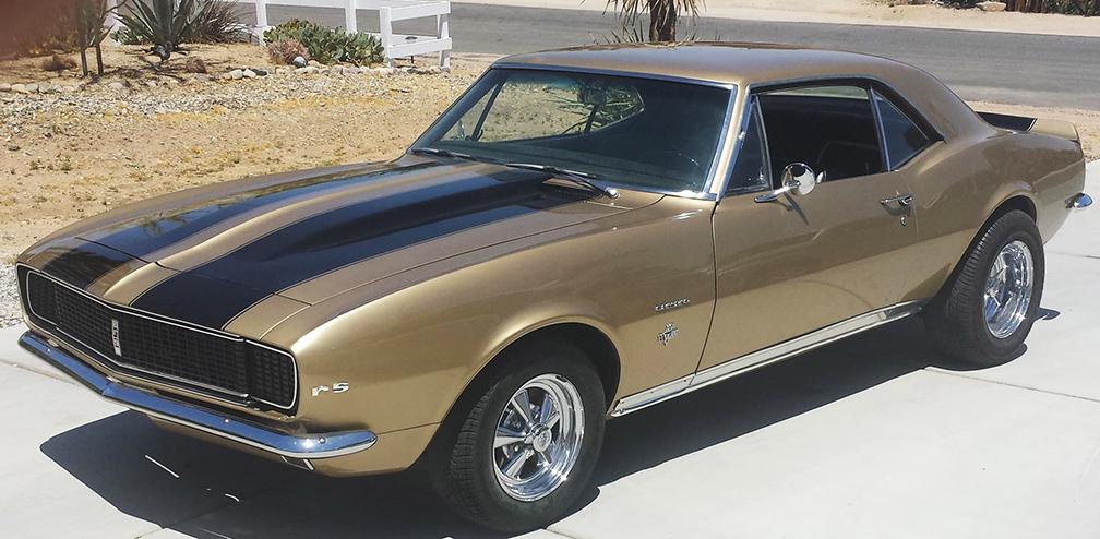 gold 67 camaro