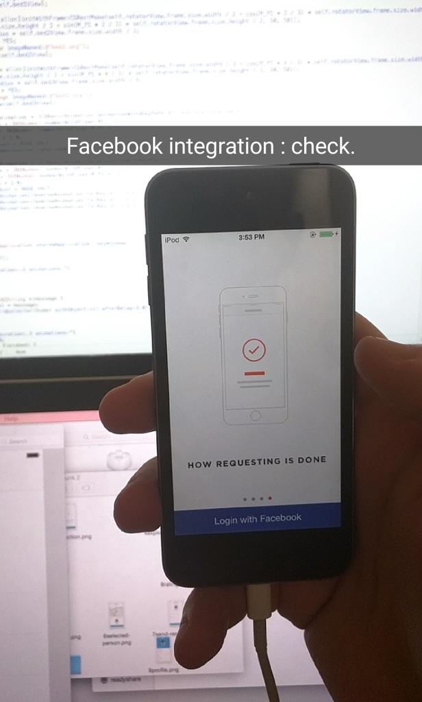 AlexEKoren's tweet photo. Facebook integration: β #MakingRent #grind #startup http://t.co/fVpO2HpxbD