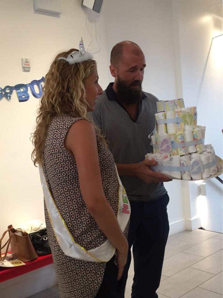 Surprise! #babyshower #celebration for our Dir. of Strategy and Communication! #itsaboy #happymom