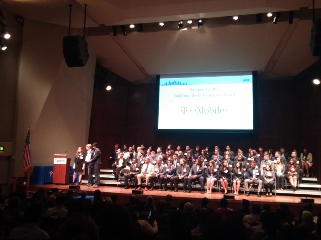 Thank you <a href="/TMobile/">T-Mobile</a> for your support and we are thrilled to honor you with an award to show our gratitude. #YearUp