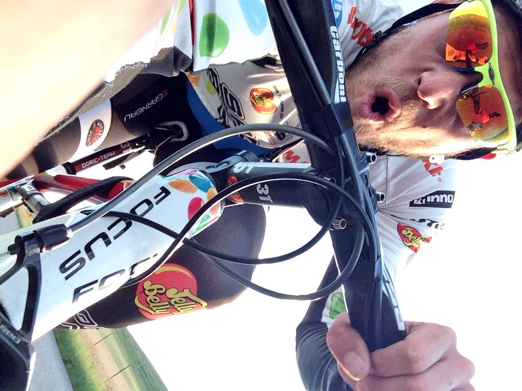 Taking it back to the old school. Super grateful for my times @JellyBellyTeam @FocusBikes. #washedup #sweettooth