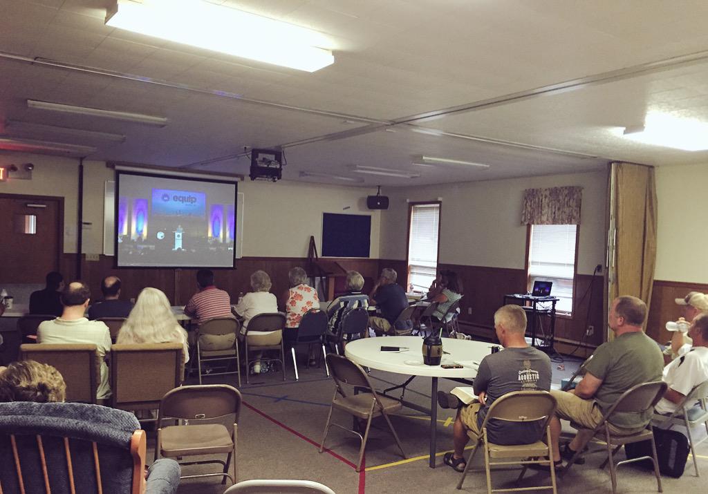 cbc_pa's tweet photo. Simulcast of #ERLCequip happening now in Covington, PA http://t.co/EsDHzDu9Ar