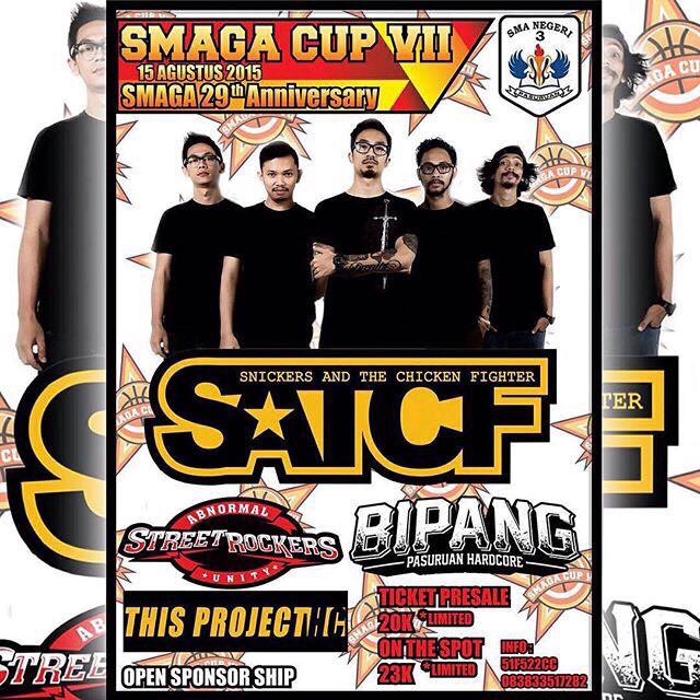 Selamat pagi! jangan lupa tanggal 15 Agustus kita bakal ugal ugalan di #SMAGACUP bareng <a href="/SATCFPUNK/">SATCF</a> <a href="/BipangHC/">BIPANG HARDCORE</a>