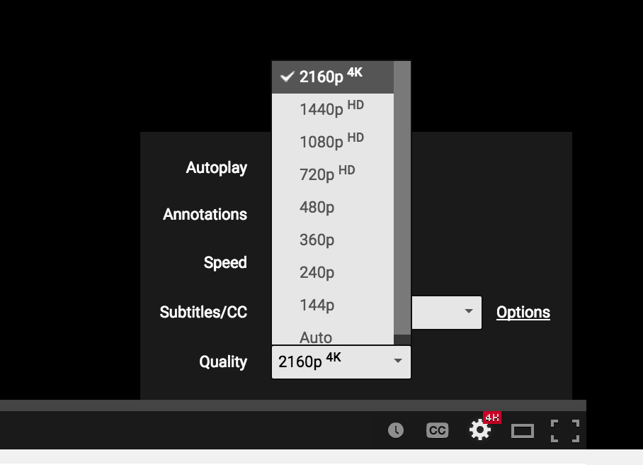 MKBHD's tweet image. When the quality slider has a scroll bar XD
