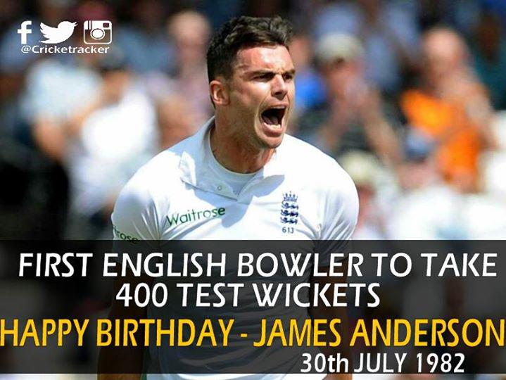 Happy Birthday, James Anderson; He turned 33 today...  