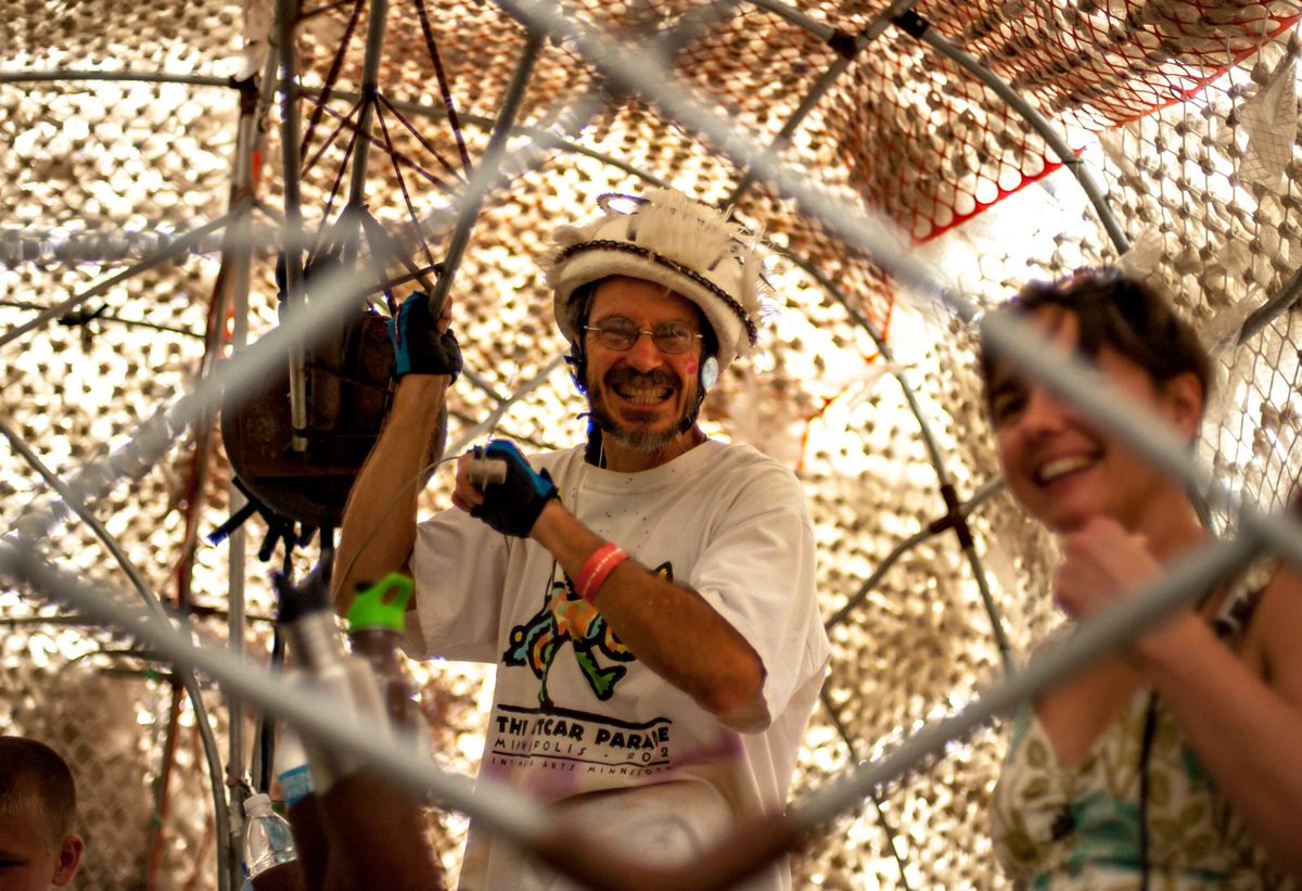 Provided delight and fright to children and pets as we pedaled around Lake Harriet at the 2015 Art Car Parade!