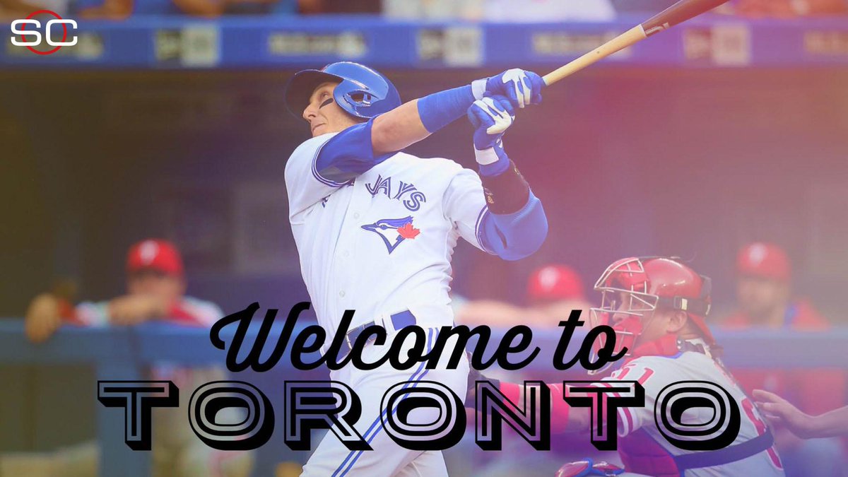 SportsCenter's tweet photo. Troy Tulowitzki goes 3-5 with a HR &amp; 3 RBI in his debut in Toronto. Blue Jays beat Phillies, 8-2. http://t.co/lMdbbXfSue