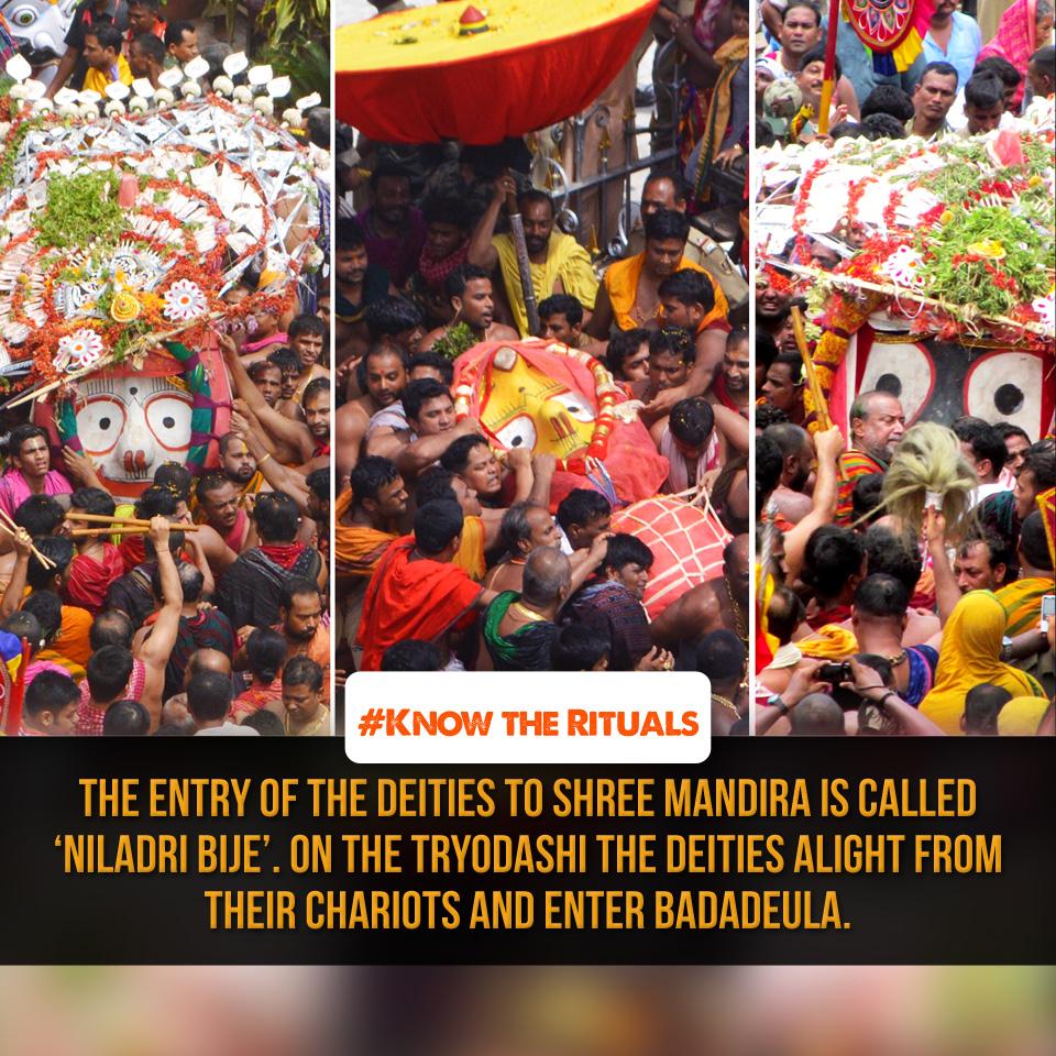 NabakalebaraOff's tweet photo. #KnowTheRituals Today is the day of #NiladriBije, the entry of deities to Shree Mandira. #RasagolaDibasa http://t.co/6uKouszexx