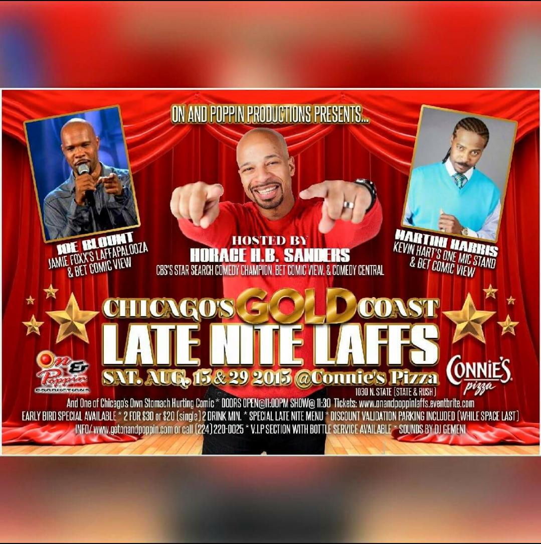 AToastofMartini's tweet photo. Me @joeblountcomedy  @horacehbsanders coming to invade #ChiTown http://t.co/i94gKXrYPh