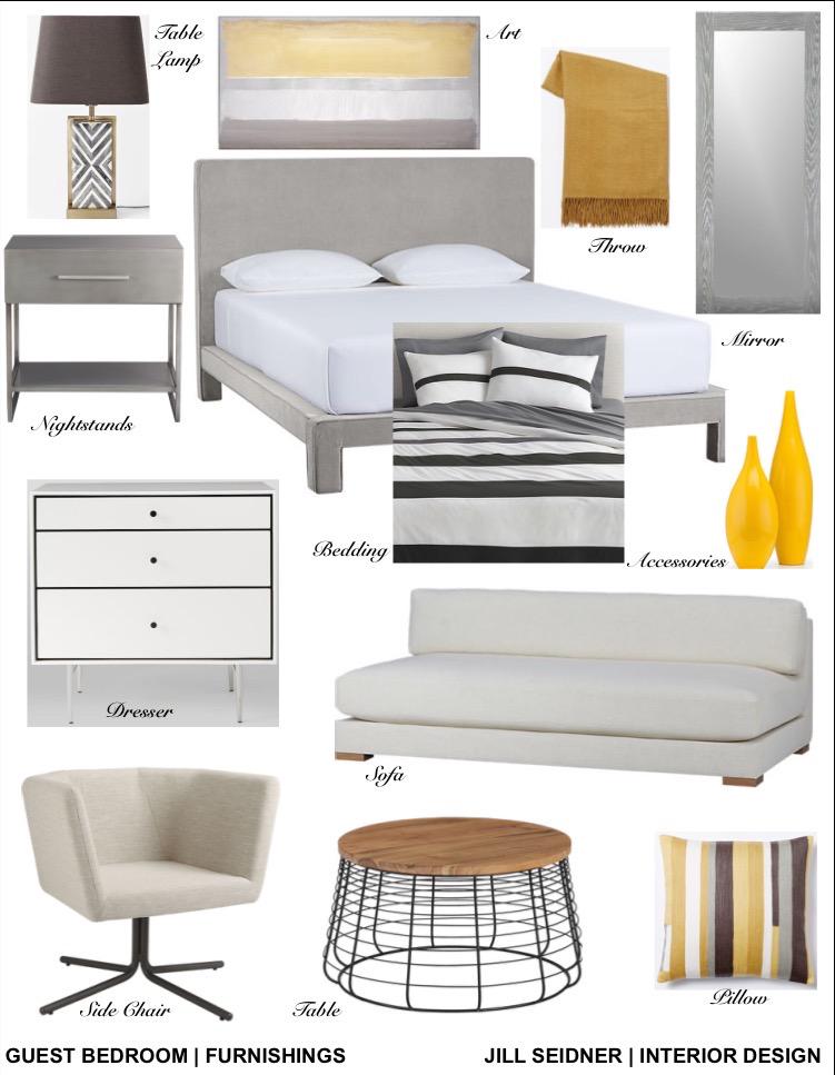 JSInteriorDes's tweet image. Newport Beach, CA Residence Guest Bedroom Furnishings Concept Board. #InteriorDesign #ConceptBoard #Furnishings