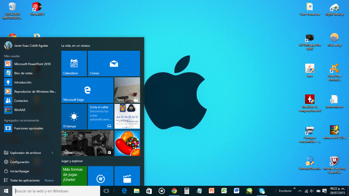 Esausito65's tweet photo. #Windows10  Ya lo tengo instala :3

#A #Nadie #Le #Importa http://t.co/59u5QRBNZw