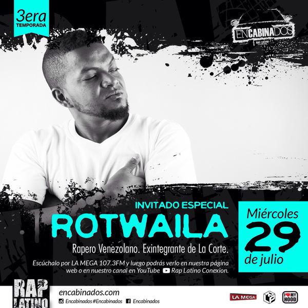 ElGoyoHernandez's tweet photo. El Sr.Rotwaila esta #Encabinado en @Raplatino la conexión, así que di #Presente por @LaMega107 y #ReportaTuZona http://t.co/277pigwcRW