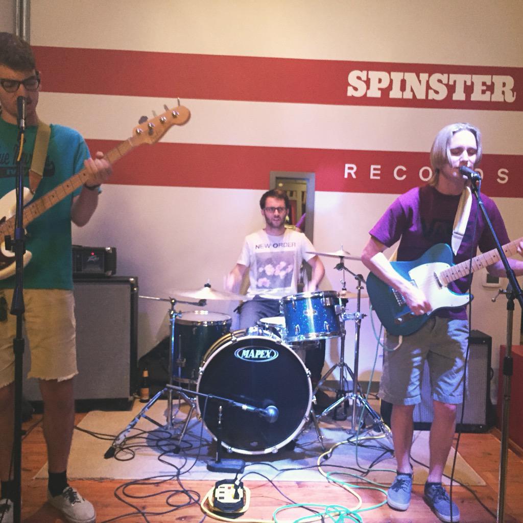 Derek are on their first tour all the way from Louisiana, doing their thing here at Spinster Records!