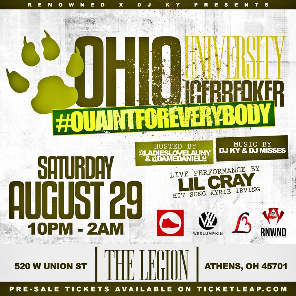 LadiesLoveLauny's tweet photo. #OUAINTFOREVERYBODY 8/29. 🎥🎥🎥🎥🎥🎥🎥🎥💚💚💚💚💚💚💚💚 #OUICEBREAKER http://t.co/2TwGXkU7ET