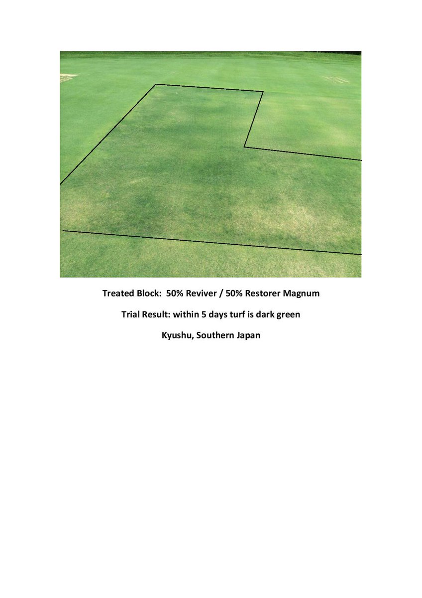 BetterSoils's tweet image. Yep that's right. We're also working in Japan. They love their golf courses and we've got the gig to fix them.