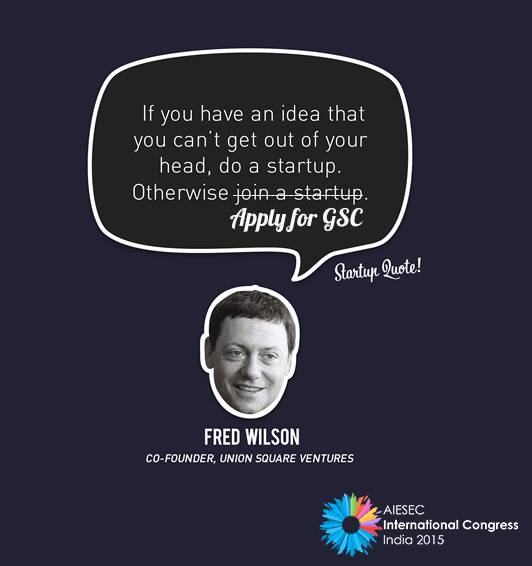 GSChamp2015's tweet image. Listen to Fred Wilson!! Apply to Global Startup Championship #NOW ! Make the world know your #startup ! #creativity