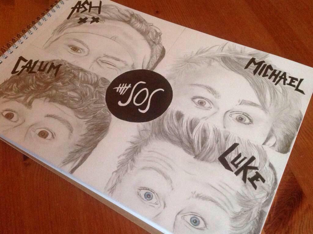 <a href="/Calum5SOS/">Calum Hood</a> <a href="/Luke5SOS/">Luke Hemmings</a> <a href="/Michael5SOS/">michael clifford</a> <a href="/Ashton5SOS/">Ashton Irwin</a> <a href="/5SOS/">5 Seconds of Summer</a> I spent all day drawing this for you guys