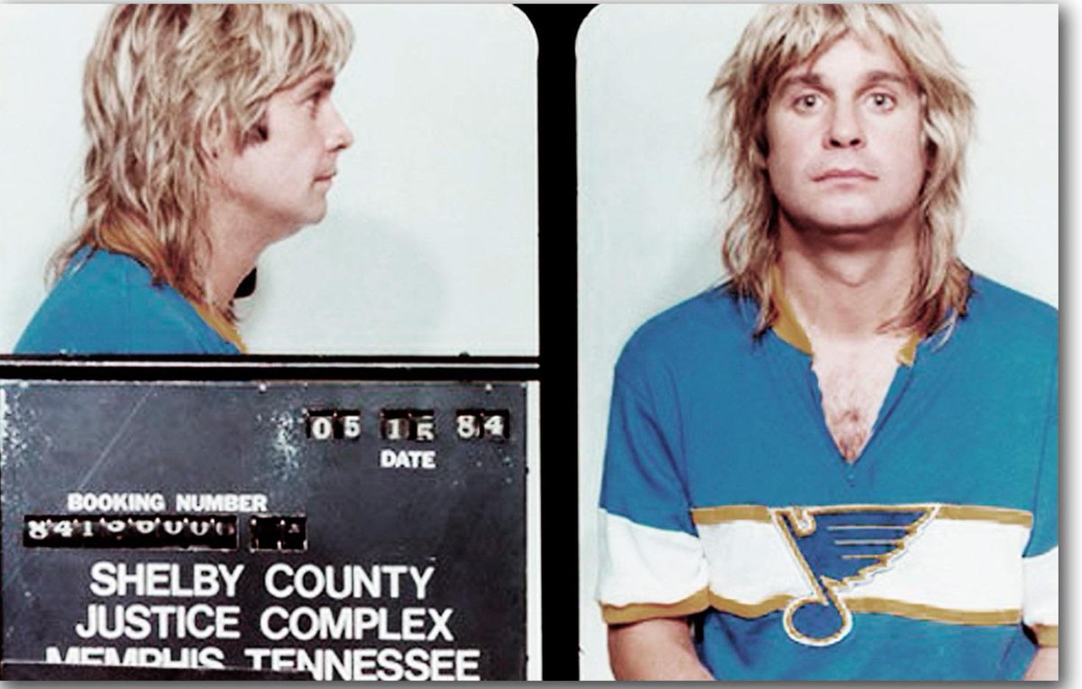 OldPhotosBacon's tweet image. Ozzy Osbourne's Mugshot #Tennessee