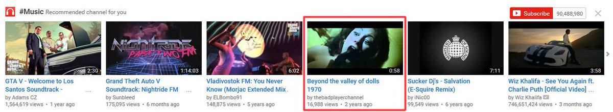 mSperoni's tweet image. Why is THIS in my recommends for MUSIC, @youtube ??
It's a naked woman being shot in a movie! #NotMusic