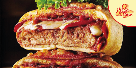 Pizzanow_'s tweet photo. Amate gli Hamburger e la Pizza? Questa volta potreste mangiarli entrambi. Ecco a voi il PizzaBurger! #pizzedalmondo http://t.co/WTTwphQAZY