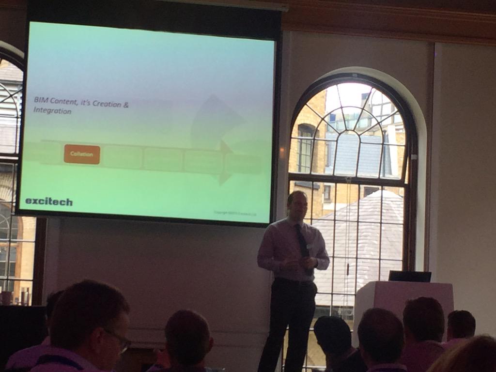 __johnwilliams's tweet photo. Rob Clark gets technical.  How do we create content that is fit for purpose? @Excitech_Ltd #ukbimcrew #bim4mfg http://t.co/mdBBKRunt6